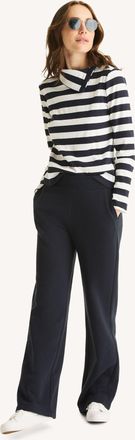 Nautica Womens Wide Leg Fleece Sweatpant
