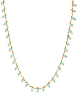 Madewell Enamel Chain Choker Necklace. in Turquoise Multi at Nordstrom