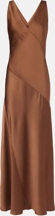 Max Mara Abito lungo Pilly in raso senza maniche