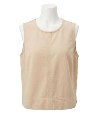 Z Supply Womens Sun Seeker Twill Tank Top In Parchment