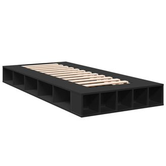 Berkfield Home Durable Bed Frame without Mattress Black 100x200 cm