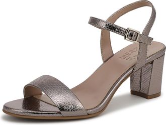 Naturalizer Womens, Bristol Sandal, Patina Pewter Faux Leather, 6.5 Wide
