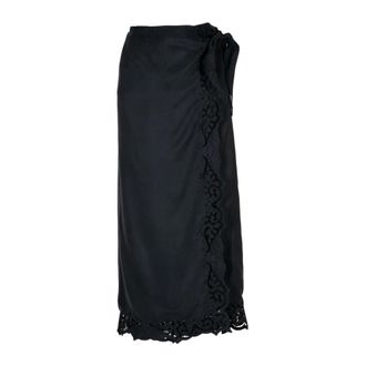 Emma & Gaia Rokken, Dames, Zwart, L, Midi Skirts
