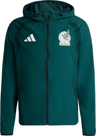 adidas Mexico Tiro Travel Full Zip Windbreaker Aurora Ivy JZ6486