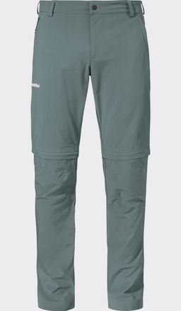 Sch&ouml;ffel Zip-away-Hose SCH&Ouml;FFEL Pants Folkstone Zip Off, Herren, Gr. 48, Normalgr&ouml;ssen, grau (9405, grau), Oberstoff: 89% Nylon, 11% Elasthan, Hosen Zip-away-H