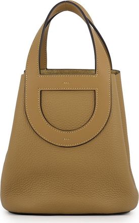 Herm&egrave;s Silver Taurillon Clemence Leather Swift Leather Tote Bag (Pre-Owned)