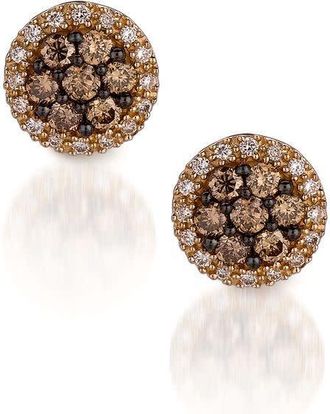 Le Vian Ladies Flower Earrings set in 14K Honey Gold