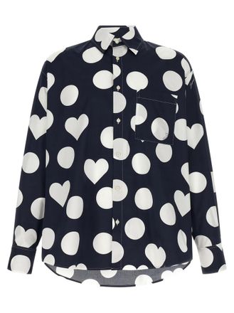 Jacquemus Navy Blue Printed Shirt