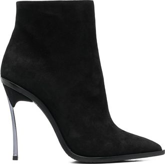 Casadei Pointed-toe suede booties