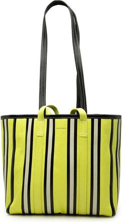 Balenciaga Pre-owned Balenciaga Medium Lambskin Barbes East West Striped Shopper Tote Ladies LWFPCOTXDJ88DWJL