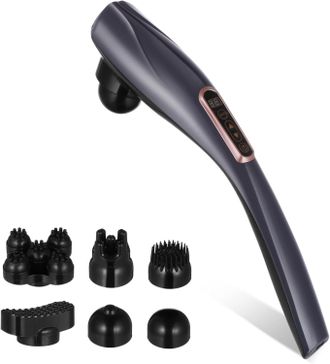 OEM Draagbare Elektrische Massager Met Warming, Draadloze Oplaadbare Multi-functioniteitsmassagegereedschap Voor Lichaam, Nek Y Rug