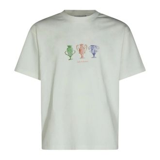Dr&ocirc;le de Monsieur Tops, Heren, Wit, XL, Trophy Print T-Shirt
