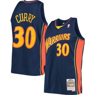 Mitchell & Ness Mens Mitchell & Ness Stephen Curry Navy Golden State Warriors Hardwood Classics Swingman Jersey at Nordstrom, Size Xx-Large