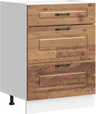 vidaXL Vidaxl - Kitchen Base Cabinet Kalmar Old Wood Engineered Wood