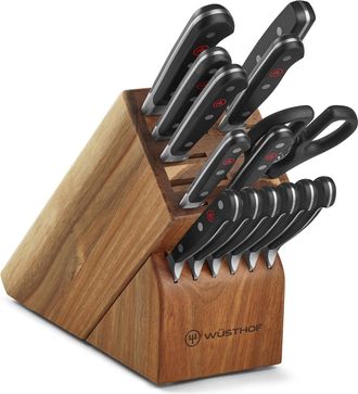Wüsthof Classic Classic 15 Piece Knife Block Set, Acacia