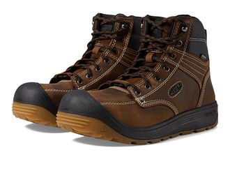 Keen Fort Wayne 6 WP Mens Shoes Dark Earth/Gum : 7 EE - Wide, Leather