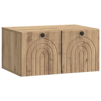 vidaXL Mueble Para Tv De Pared Roble Artesanal 59,5 X 41 X 30 Cm Vidaxl