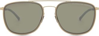 Porsche Design P8692 D Mens Sunglasses Gold Size 56
