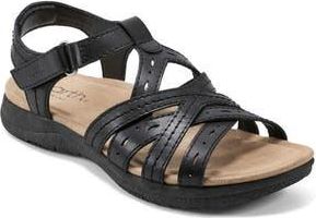 Earth Sellie Strappy Sandal Women) in Black at Nordstrom Rack, Size 6.5