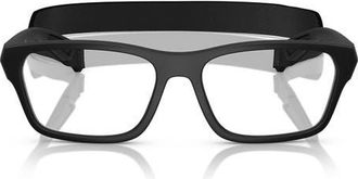 Prada 56mm Pillow Optical Glasses in Matte Black at Nordstrom