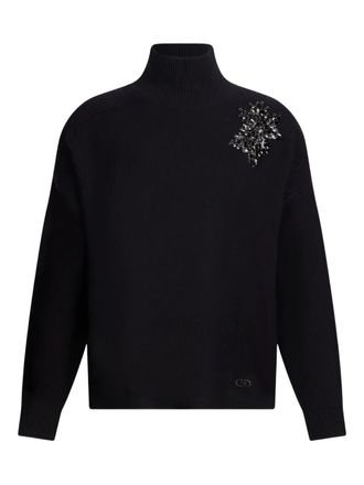 Liu Jo embellished jumper - women - Wool - S - Black