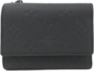 Louis Vuitton Pre-owned Tri-fold Portemonnee - Heren - Vintage Accessoires - Zwart - ONE Size - Leer - Vintage