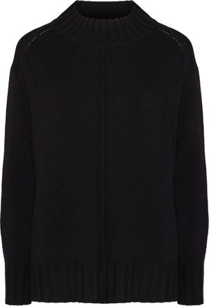 Elena Miro Trui met hoge hals - Zwart