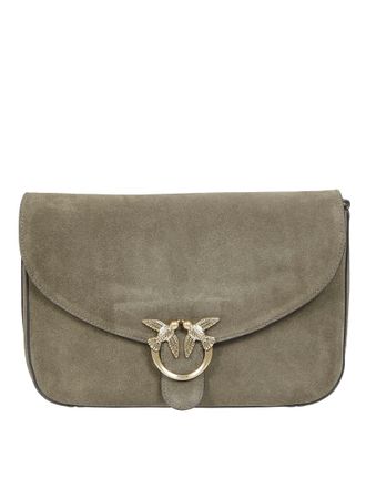 Pinko Love Satchel Classic Suede Satchel