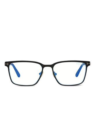 Tom Ford Eyewear square full-rim glasses - men - Metal - One Size - Black