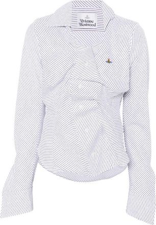 Vivienne Westwood Drunken Striped Layered Shirt