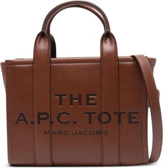 Marc Jacobs Borsa tote piccola con logo - Marrone