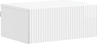vidaXL Mesita De Noche De Pared Brillante 49 X 34,5 X 20 Cm Vidaxl