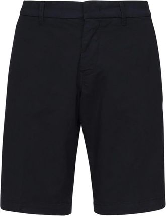 Fay Cotton Chino Shorts - Heren - Korte Broeken - Blauw - W33 - Katoen - Korte Broeken