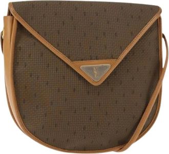 Saint Laurent Pre-owned Vintage Leren Schoudertas - Dames - Vintage Schoudertas - Beige - ONE Size - Leer - Vintage