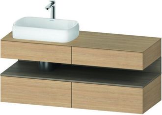 Duravit Qatego Consola Mueble Bajo Lavabo, 2 Extensiones, 2 - Duravit