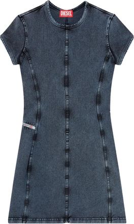 Diesel Abito Corto D-Cup Denim-Donna