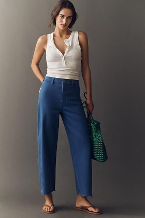 Pistola Denim Penny High-Rise Crop Wide Leg Jeans