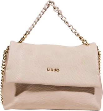 Liu Jo Handbags, female, Beige, Size: ONE SIZE Chain Shoulder Bag