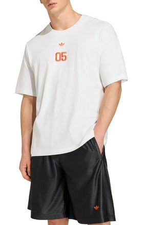 adidas Jude Bellingham Oversized Cotton Graphic T-Shirt in Off White// at Nordstrom, Size Xx-Large R