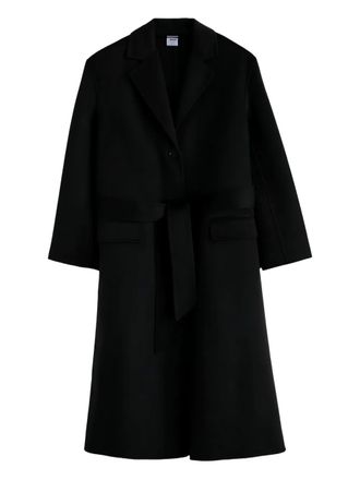 Aspesi belted wool coat - Black