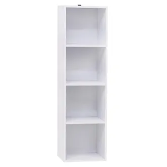 Woltu Libreria Scaffale Legno Scompartimenti Armadietto Per Libri Fai Da Te 106 Cm - Woltu