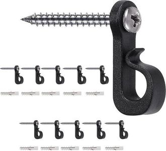 No Brand Ganchos De Tornillo Q-hanger Para Luces Navide&ntilde;as De Interior Y Exterior, Ganchos Para Colgar Luces De Guirnalda Para Fiestas En Garajes (paquete De 1