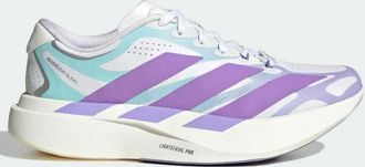adidas Adizero EVO SL EXO sneakers bianche, viola e turchesi-Bianco