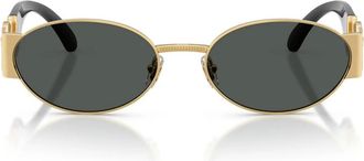 Versace Ovalen Zonnebril - unisex - Zonnebrillen - Geel - 56 MM - Accessoires