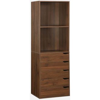 Sweeek Sweeek - Modulo armadio con 5 cassetti e 2 ripiani