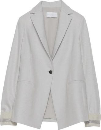 Fabiana Filippi Jersey Blazer - Dames - Blazers - Grijs - M - Jassen