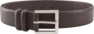Orciani Saffiano Leren Riem - Heren - Riemen - Bruin - 95 CM - Leer - Accessoires