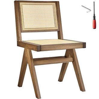 TecTake Accent Chair Lizzy Per Piece - Light Oak | Size: 1 Pack