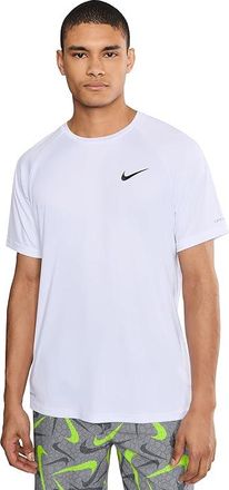 Nike Essential Short Sleeve Hydroguard Mens Swimwear White : 2XL, Polyester