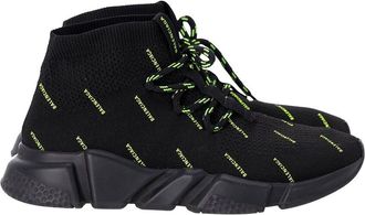 Balenciaga Mens Polyester Speed Lace-Up All Over Print Sneaker, Size 39 (Authentic Pre-Loved)